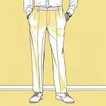 pale yellow slacks image